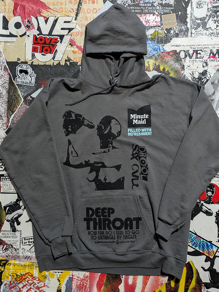 FOMO Collection - Collage Minute Maid "Filled With Refreshment" Hungry / Deep Throat Hoodie - XL - 11833