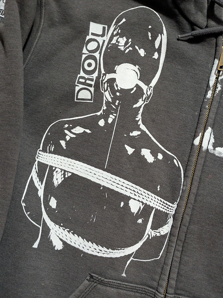 FOMO Collection - DISTRESSED Collage Carhartt Manifesto / Graffiti Doll Zip Up Hoodie(Heavyweight) - 2XL - 11839