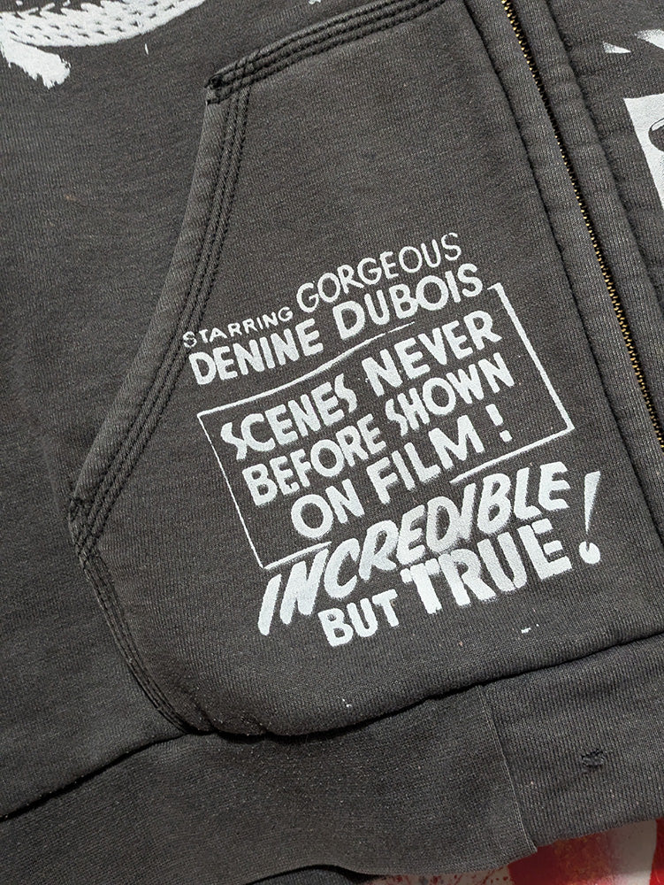 FOMO Collection - DISTRESSED Collage Carhartt Manifesto / Graffiti Doll Zip Up Hoodie(Heavyweight) - 2XL - 11839