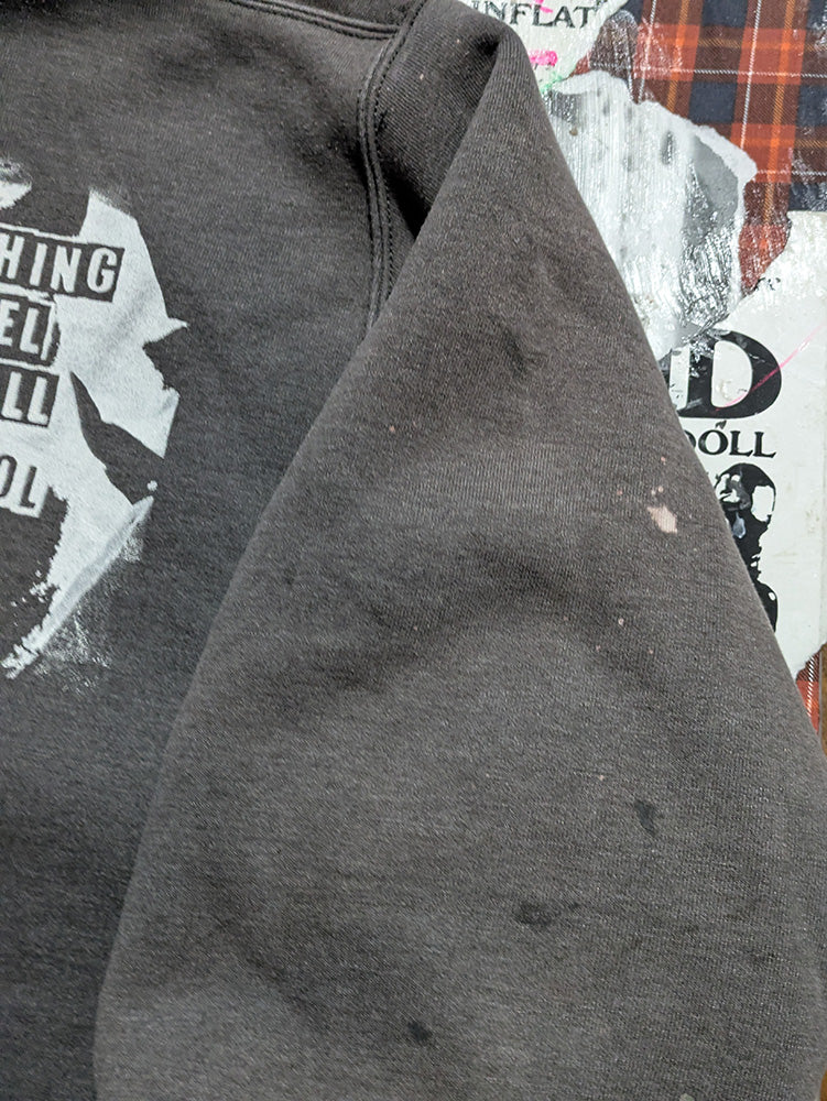 FOMO Collection - DISTRESSED Collage Carhartt Manifesto / Graffiti Doll Zip Up Hoodie(Heavyweight) - 2XL - 11839