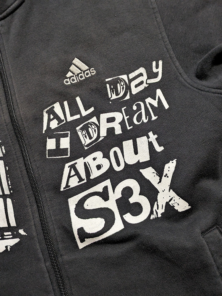 FOMO Collection - Collage A.D.I.D.A.S. Glory Box Zip Up Jacket - S - 11840