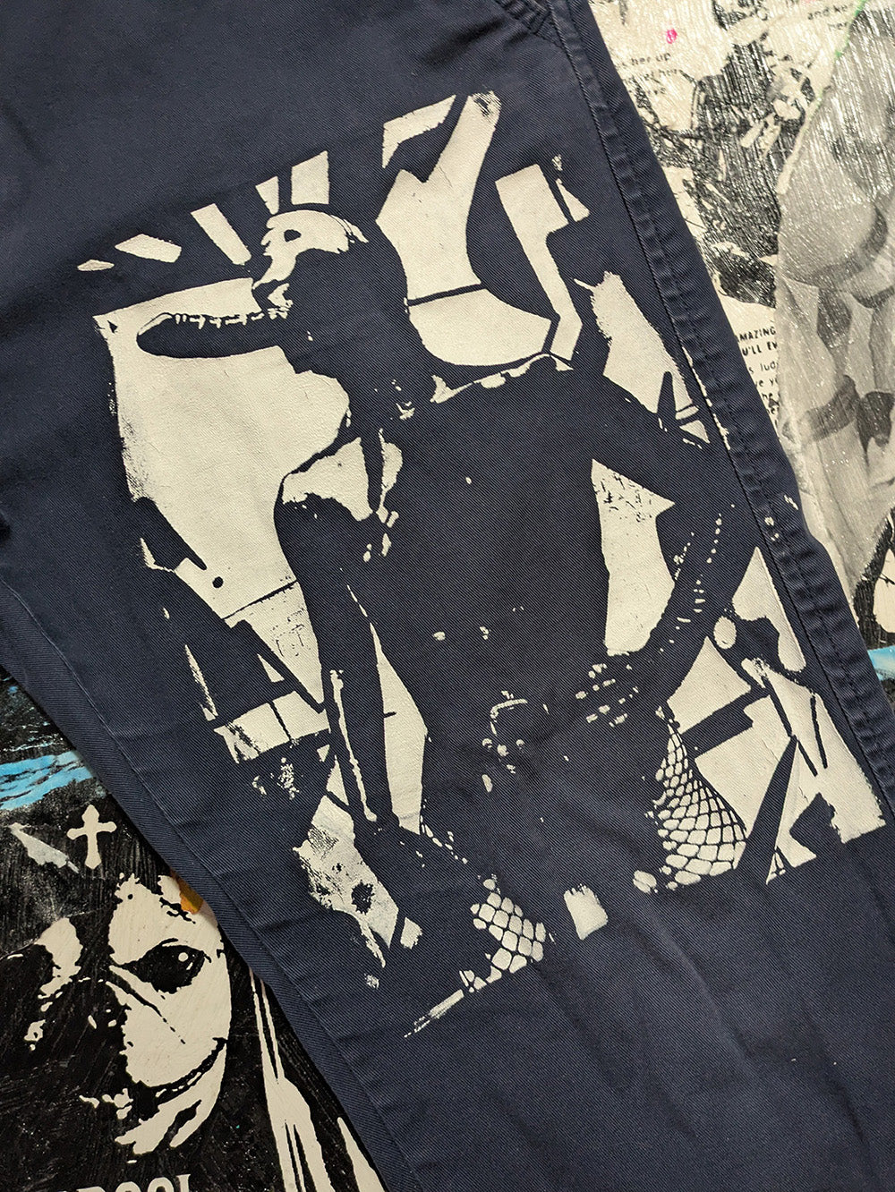 FOMO Collection - Levi's Chino Graffiti Doll Pants -2X(Length = 38", Inseam = 28", Waist = 36") - 1193