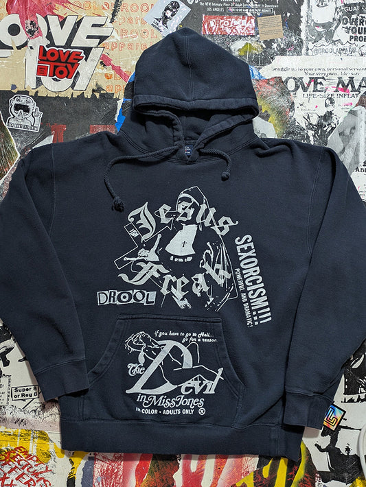 FOMO Collection - Collage Jesus Freak Magdalene / Devil In Miss Jones Hoodie - L - 11915