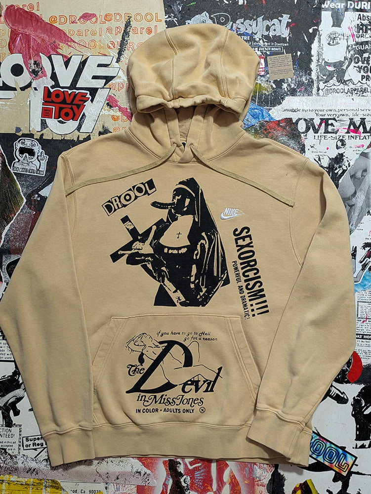 FOMO Collection - Collage Nike Magdalene / Devil In Miss Jones Hoodie - L - 11918