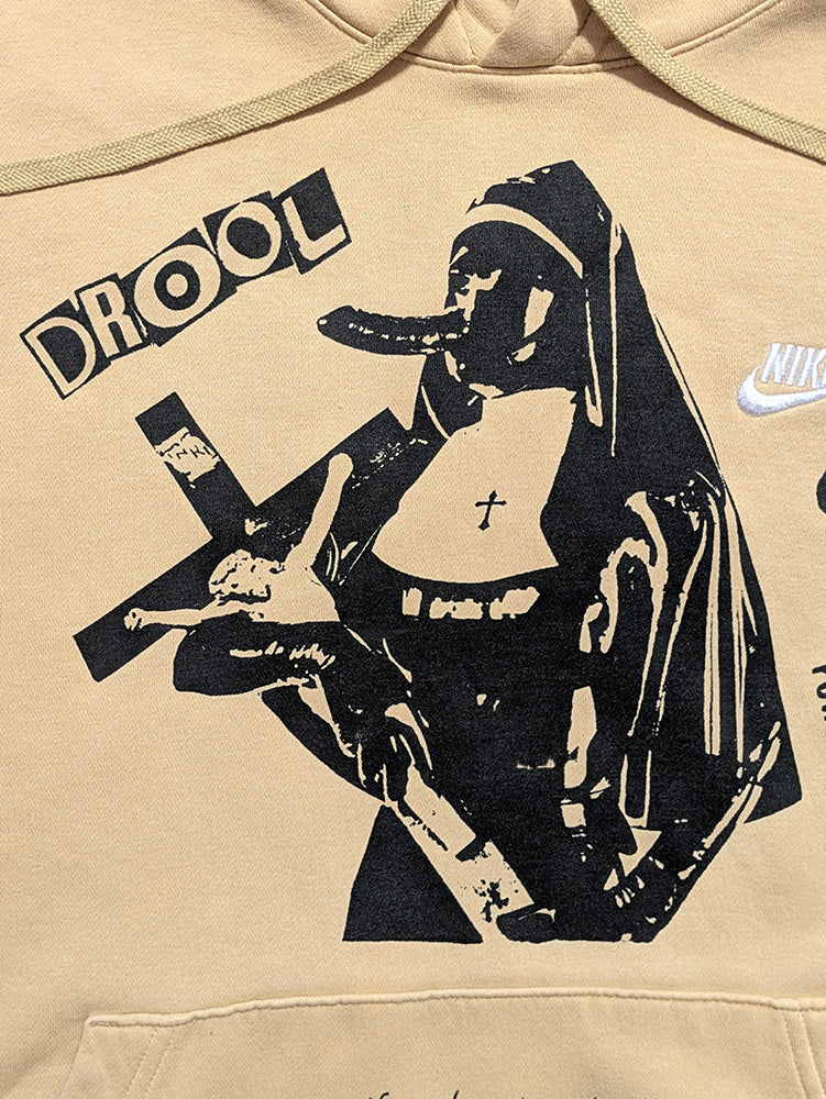 FOMO Collection - Collage Nike Magdalene / Devil In Miss Jones Hoodie - L - 11918