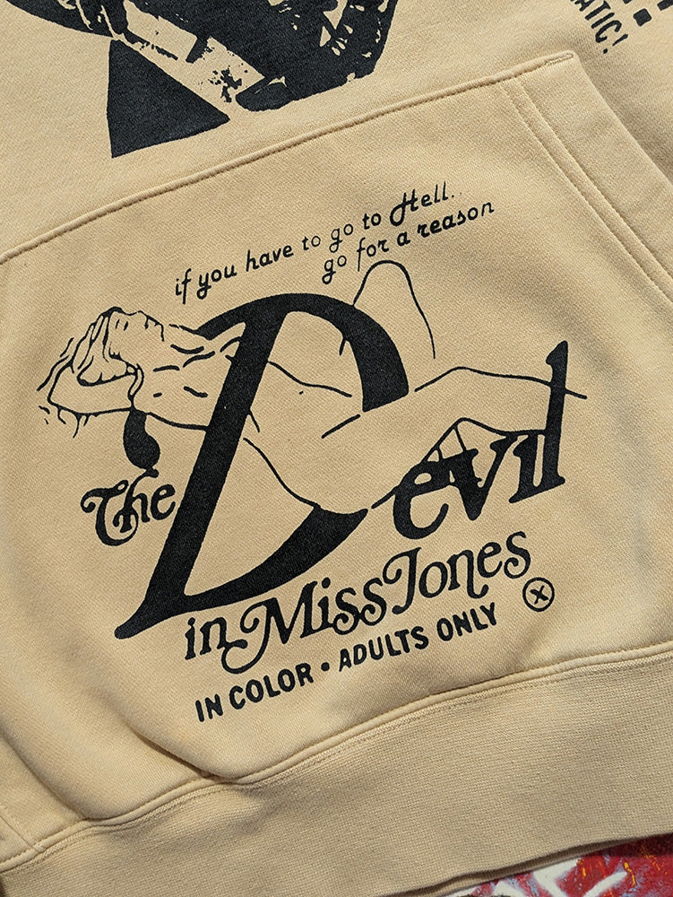 FOMO Collection - Collage Nike Magdalene / Devil In Miss Jones Hoodie - L - 11918