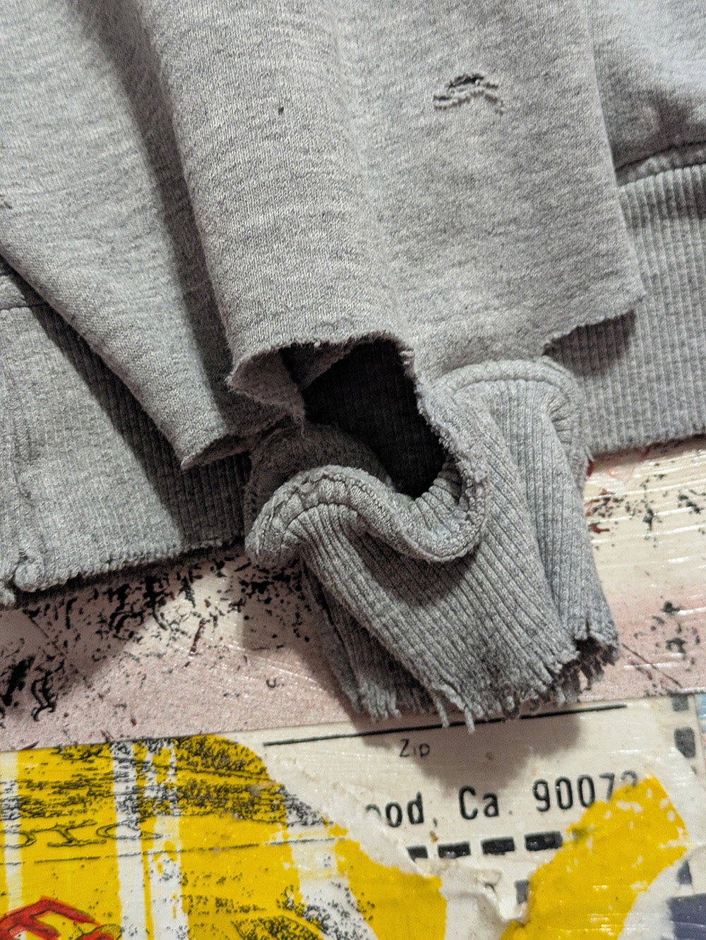 FOMO Collection - DISTRESSED Collage Champion Pets Hoodie - L - 11919