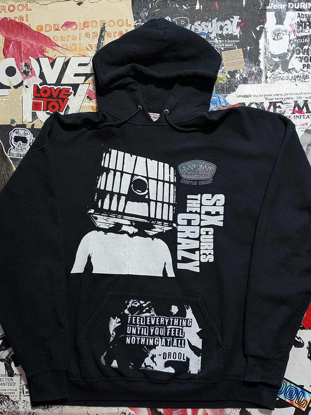 FOMO Collection - Collage Ron Jon Glory Box / S3x Cures The Crazy Hoodie - 2XL - 11920