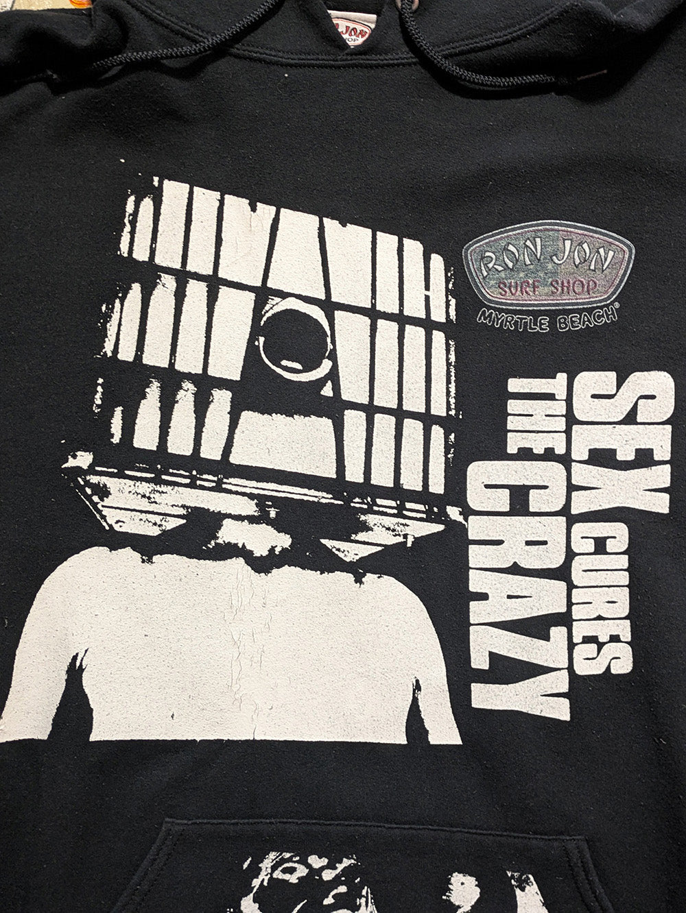 FOMO Collection - Collage Ron Jon Glory Box / S3x Cures The Crazy Hoodie - 2XL - 11920