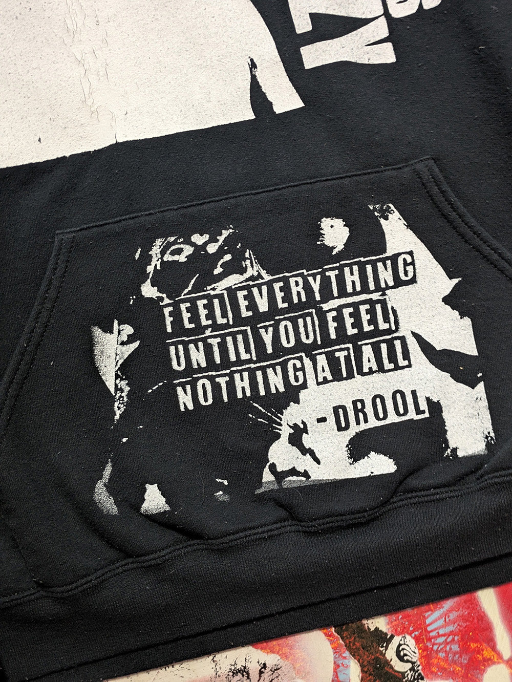 FOMO Collection - Collage Ron Jon Glory Box / S3x Cures The Crazy Hoodie - 2XL - 11920