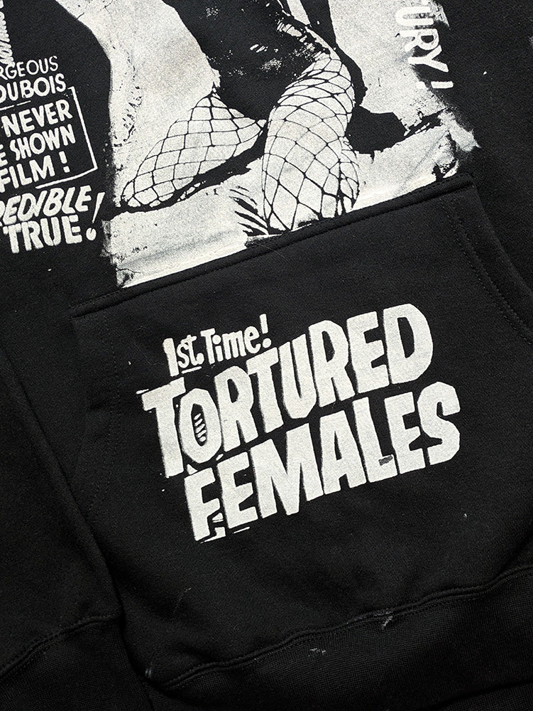 FOMO Collection - Collage Box Head / Tortured Females Hoodie - XL - 11922