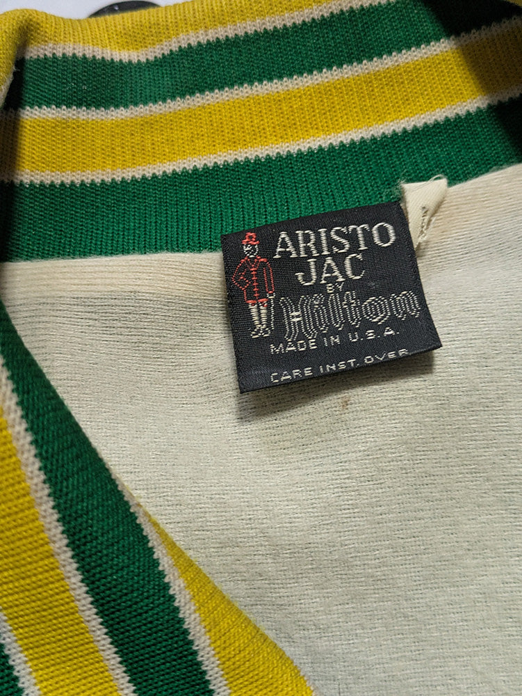 FOMO Collection - Collage Vintage Made in USA Manifesto / Box Head(double sided) Satin Jacket - 2XL - 11925