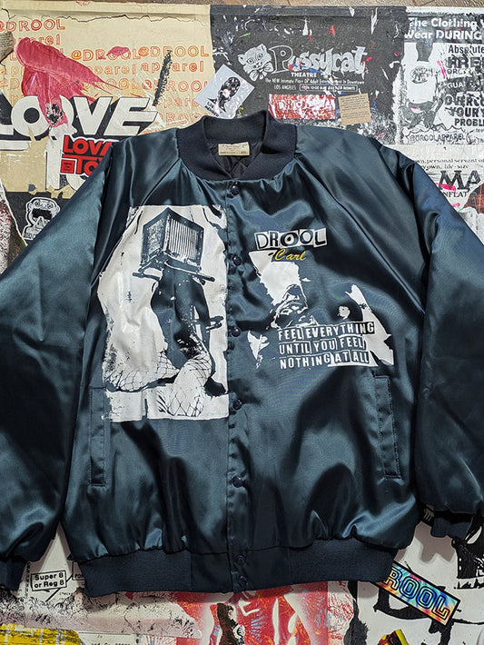 FOMO Collection - Collage Steelworkers Vintage Made in USA Box Head Satin Jacket - 2XL - 11928