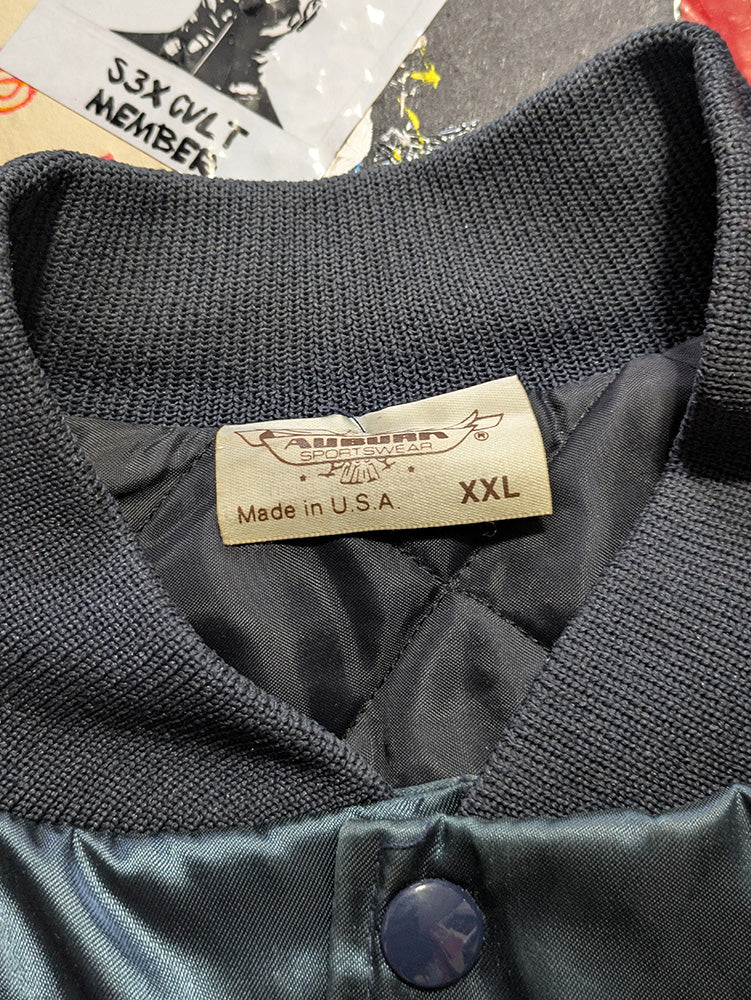FOMO Collection - Collage Steelworkers Vintage Made in USA Box Head Satin Jacket - 2XL - 11928