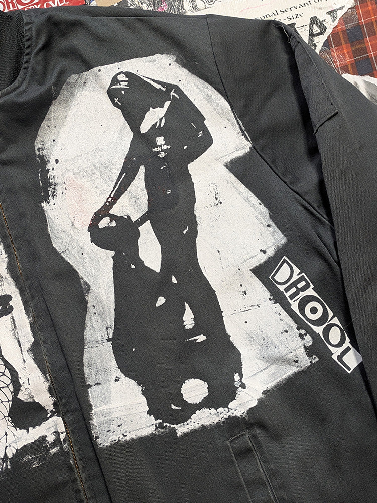 FOMO Collection - DISTRESSED Collage Box Head / Sunday Service Work Wear Jacket - 2XL - 11930