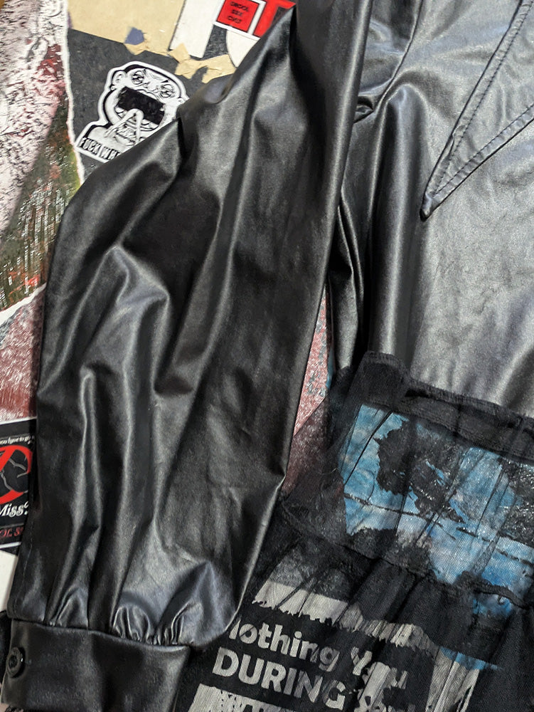 FOMO Collection - Collage Custom applied patch Legs Jacket - M - 11933