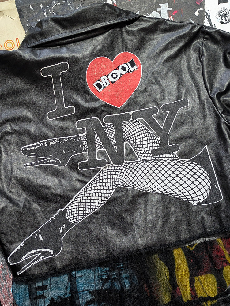 FOMO Collection - Collage Custom applied patch Legs Jacket - M - 11933