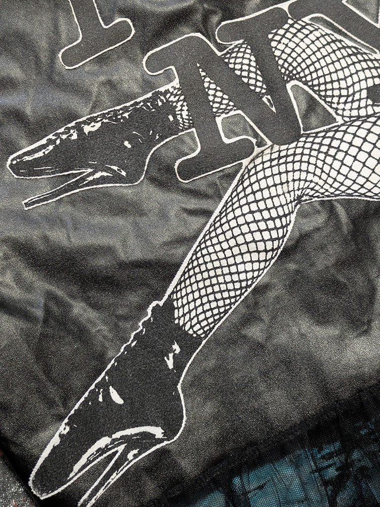 FOMO Collection - Collage Custom applied patch Legs Jacket - M - 11933