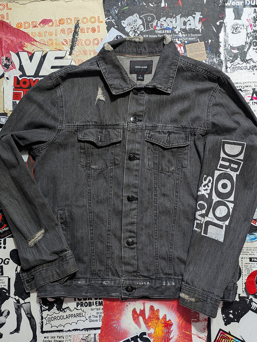 FOMO Collection - Adam Levine Sunday Service(double sided) Denim Jacket - L - 11934
