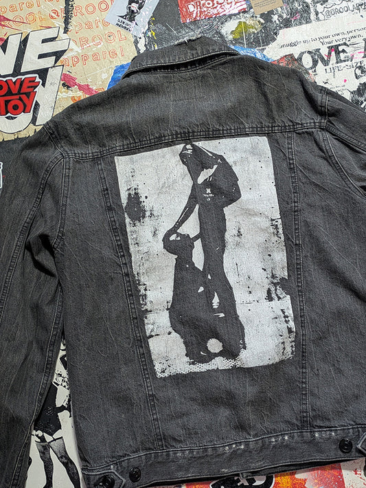 FOMO Collection - Adam Levine Sunday Service(double sided) Denim Jacket - L - 11934