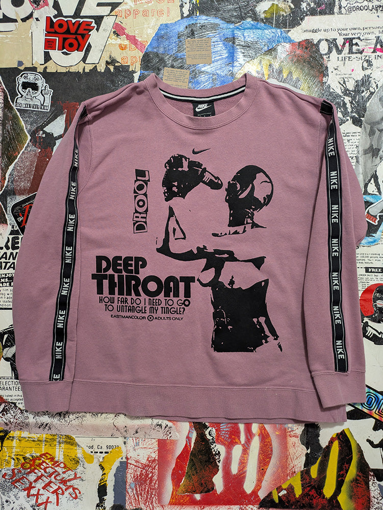 FOMO Collection - Collage Nike Deep Throat / Hungry Crewneck - L - 1206