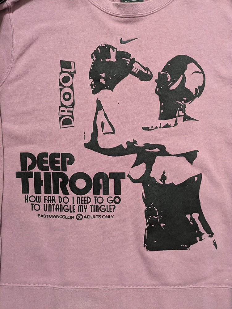 FOMO Collection - Collage Nike Deep Throat / Hungry Crewneck - L - 1206
