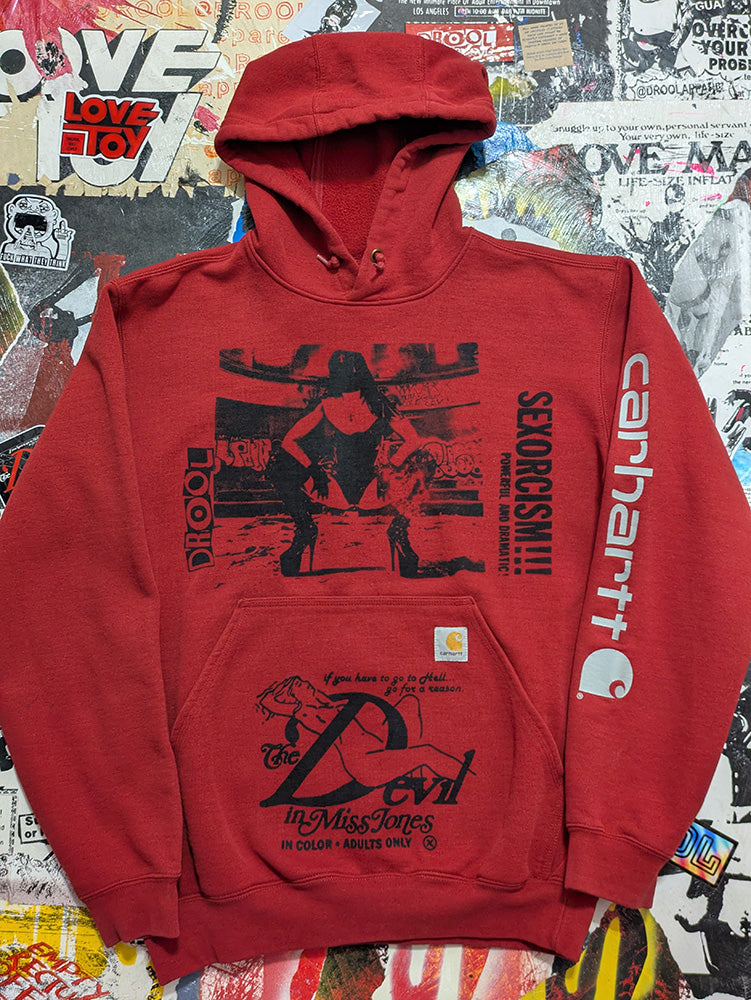 FOMO Collection - Collage Carhartt Rubber Nun In Pittsburgh / Devil In Miss Jones Hoodie - S - 12015