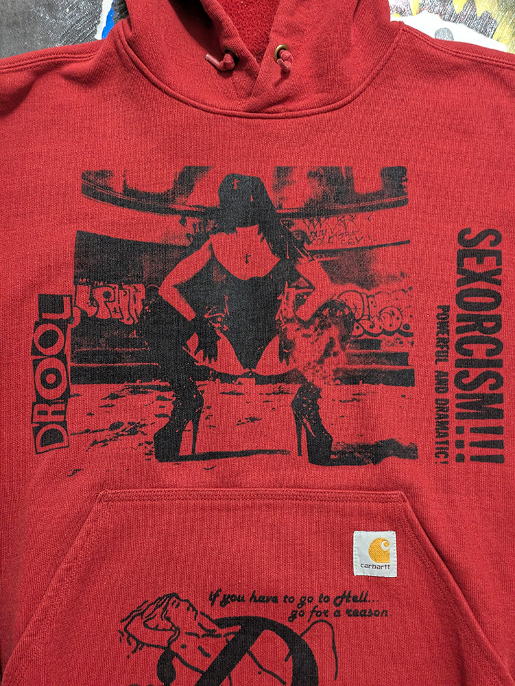 FOMO Collection - Collage Carhartt Rubber Nun In Pittsburgh / Devil In Miss Jones Hoodie - S - 12015