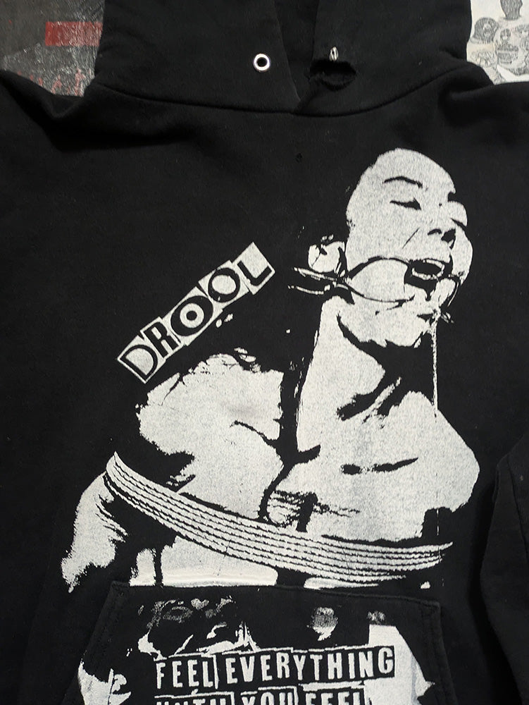 FOMO Collection - DISTRESSED Collage Origin Story / S3x Cures The Crazy Hoodie - XL - 12017