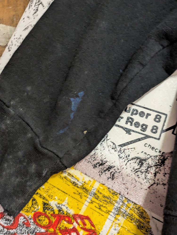 FOMO Collection - DISTRESSED Collage Origin Story / S3x Cures The Crazy Hoodie - XL - 12017