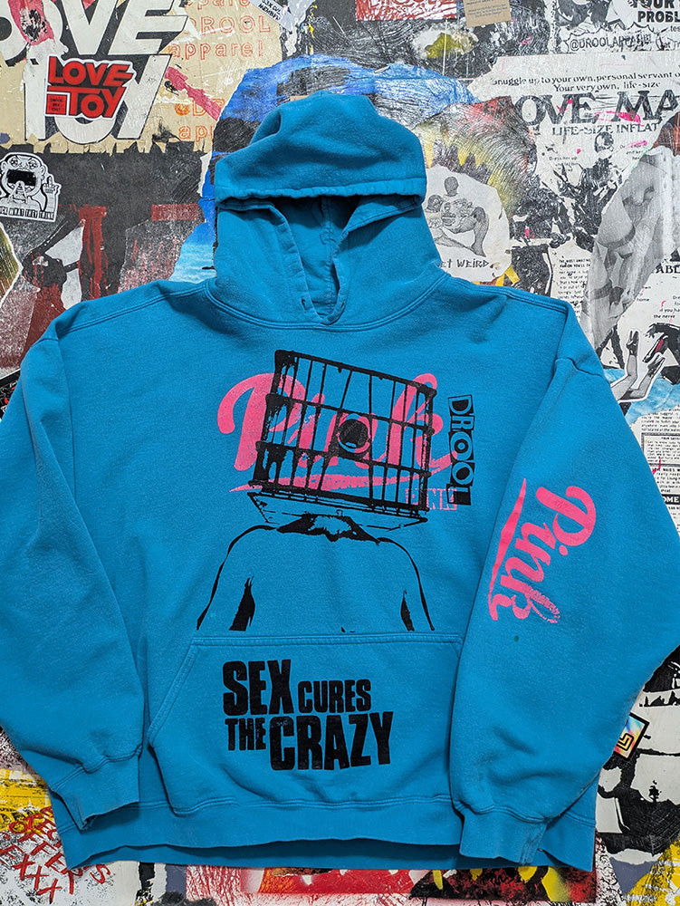 FOMO Collection -DISTRESSED Collage Glory Box / S3x Cures The Crazy Hoodie - 2XL - 12021