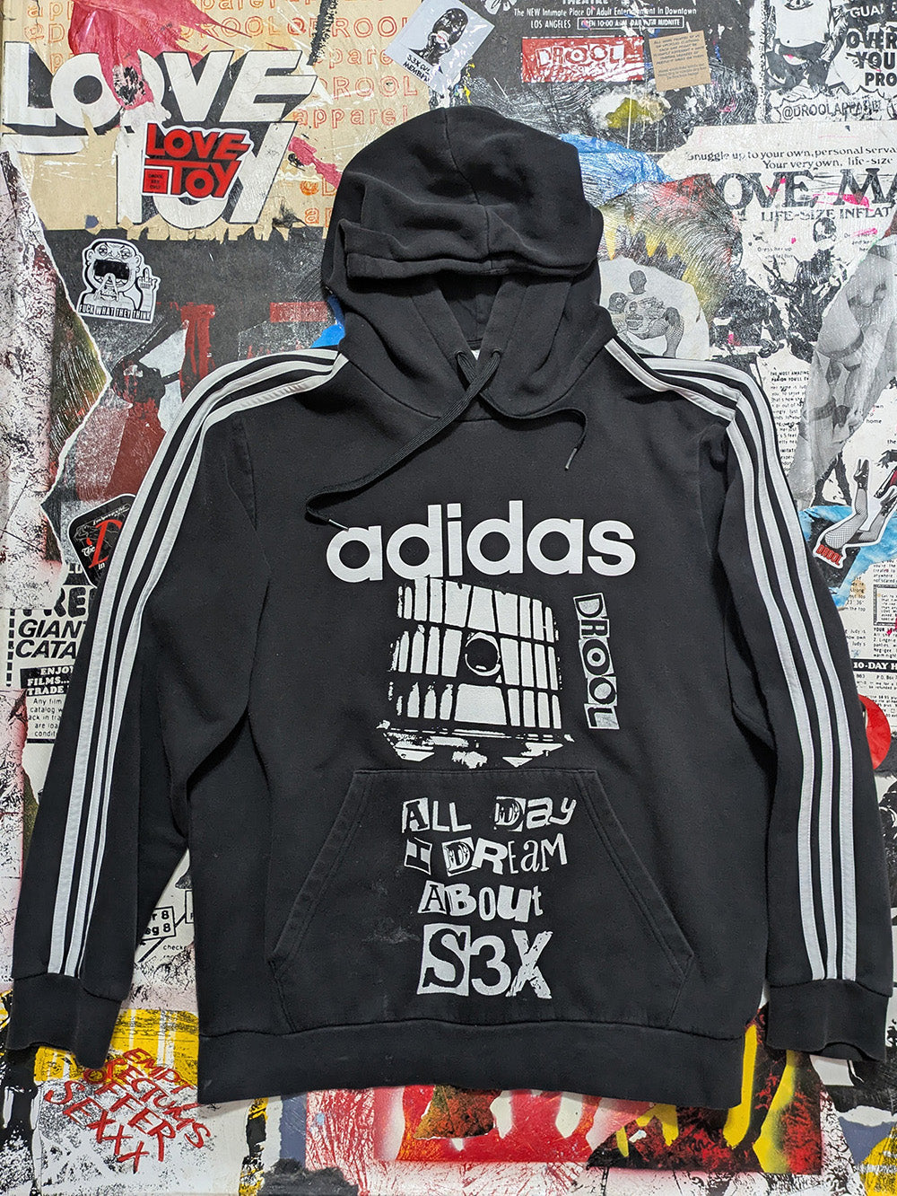 FOMO Collection - Collage A.D.I.D.A.S. /  Glory Box Hoodie - L - 12022