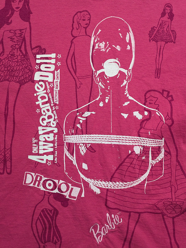 FOMO Collection - Collage Vintage Made in USA Barbie Manifesto T-Shirt  - XL - 12029