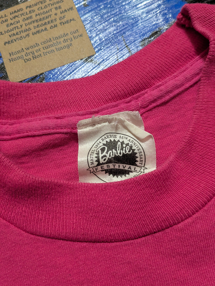 FOMO Collection - Collage Vintage Made in USA Barbie Manifesto T-Shirt  - XL - 12029
