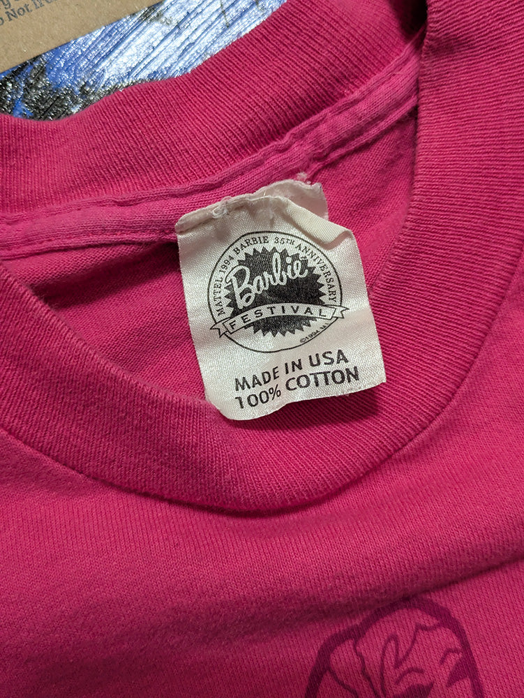 FOMO Collection - Collage Vintage Made in USA Barbie Manifesto T-Shirt  - XL - 12029