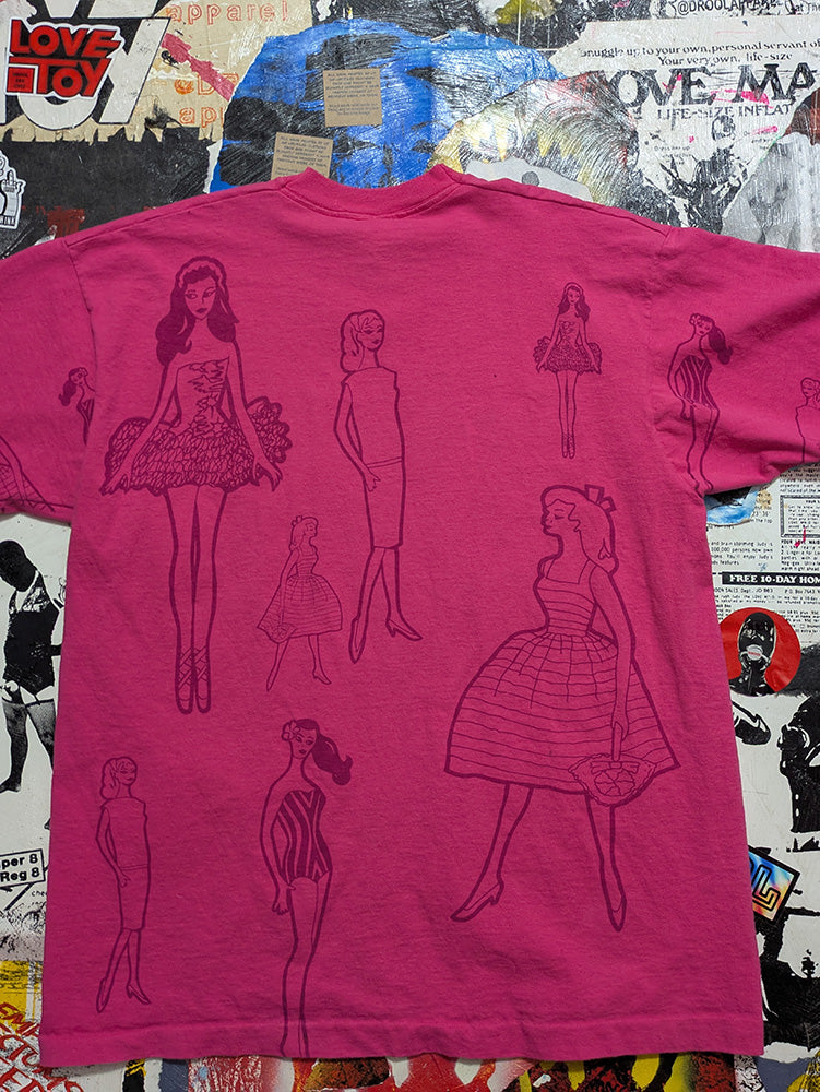 FOMO Collection - Collage Vintage Made in USA Barbie Manifesto T-Shirt  - XL - 12029