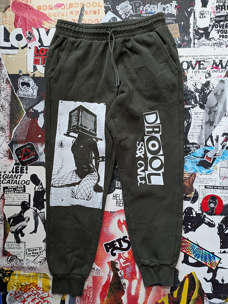 FOMO Collection - Puma Box Head Joggers - M(Length = 38", Inseam = 29", Waist = 32") - 1212