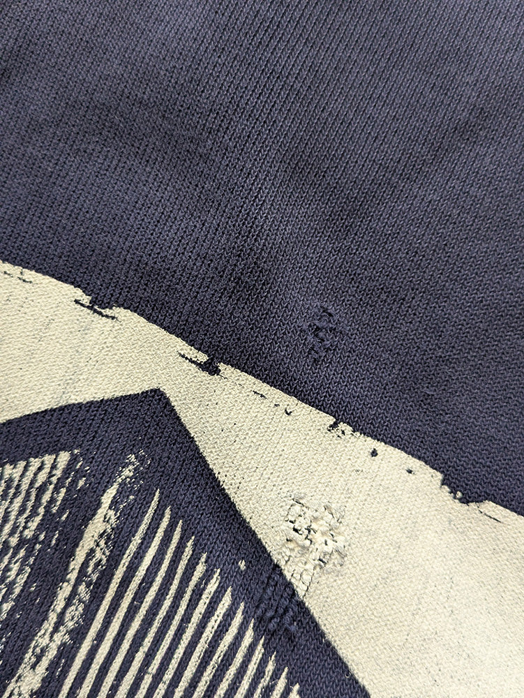 FOMO Collection - DISTRESSED Polo Box Head Sweatpants - L(Length = 40", Inseam = 29", Waist = 38") - 1213
