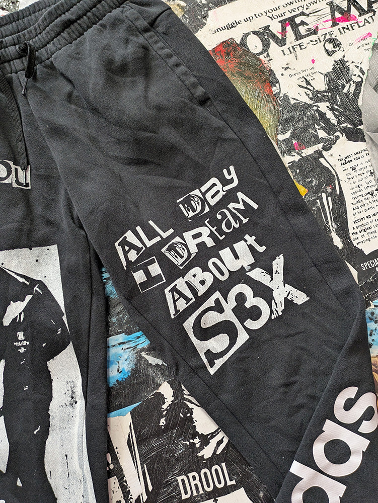 FOMO Collection - A.D.I.D.A.S. Sunday Service Joggers - XS(Length = 36", Inseam = 27", Waist = 26") - 12110