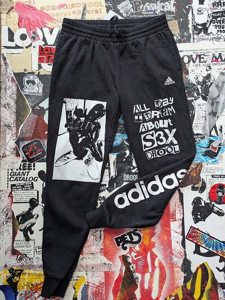 FOMO Collection - A.D.I.D.A.S. Throat Hug Joggers - L(Length = 39", Inseam = 29", Waist = 30") - 12111