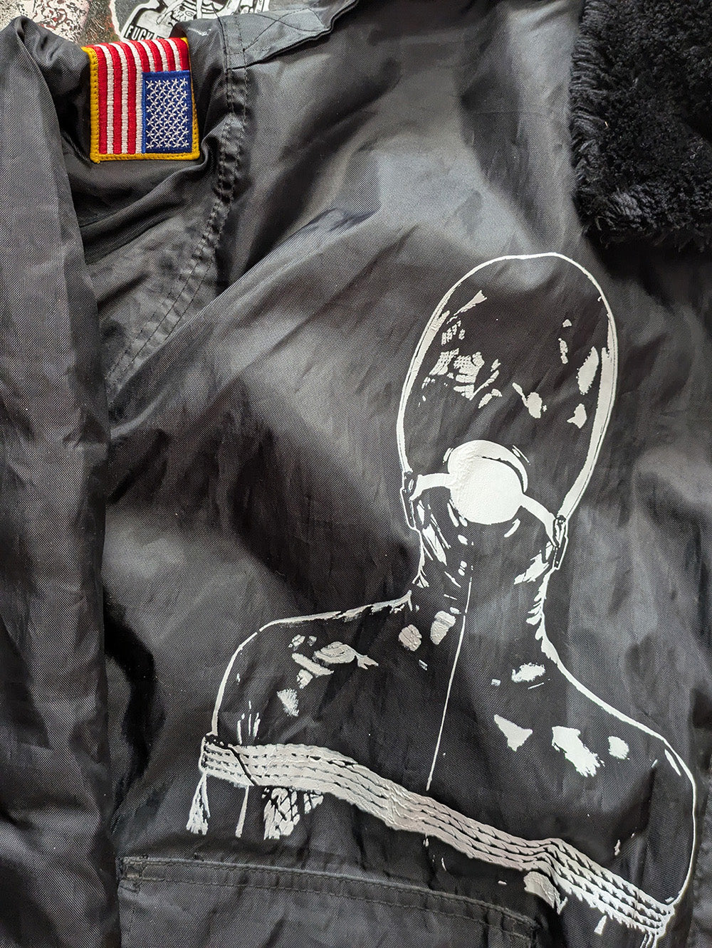 FOMO Collection - Collage Box Head / Manifesto Authentic Security Officer Jacket - 4XL - 12121