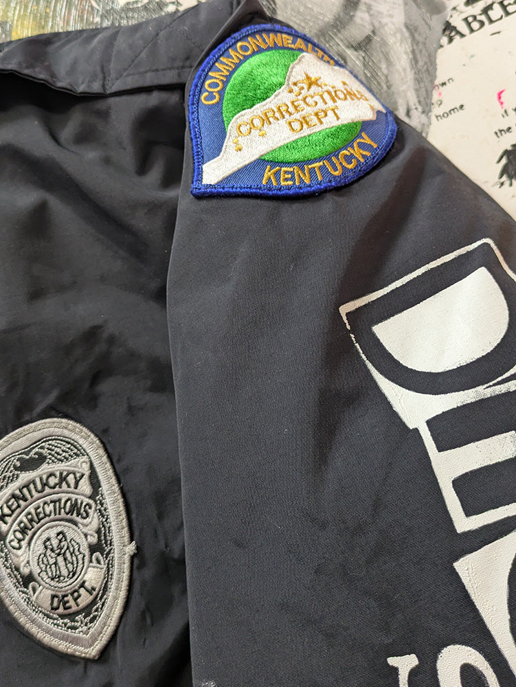 FOMO Collection - Collage Rubber Pup / Box Head Authentic Kentucky Corrections Jacket - XL - 12122