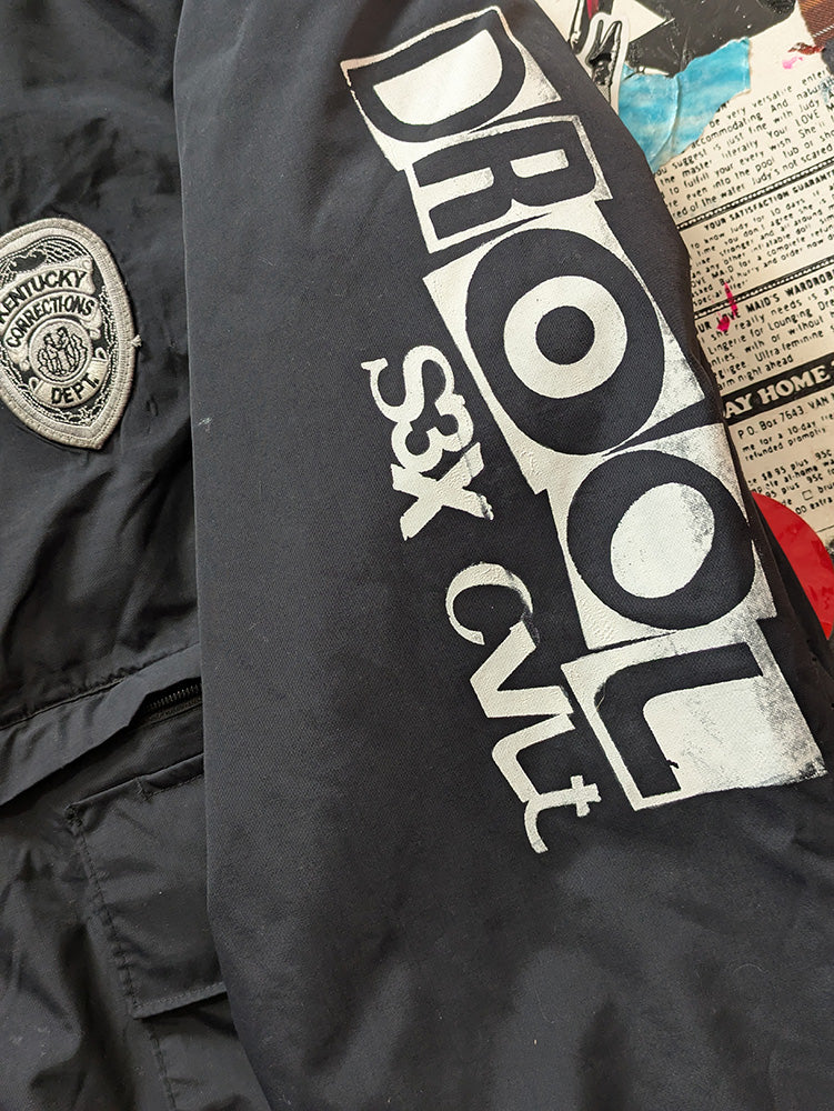 FOMO Collection - Collage Rubber Pup / Box Head Authentic Kentucky Corrections Jacket - XL - 12122