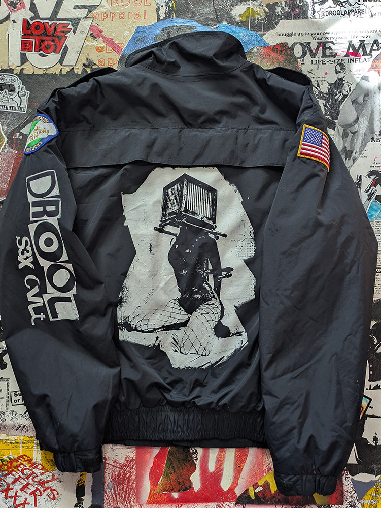 FOMO Collection - Collage Rubber Pup / Box Head Authentic Kentucky Corrections Jacket - XL - 12122