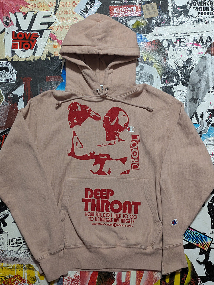FOMO Collection - Collage Champion Reverse Weave Deep Throat / Hungry Hoodie - M - 12222