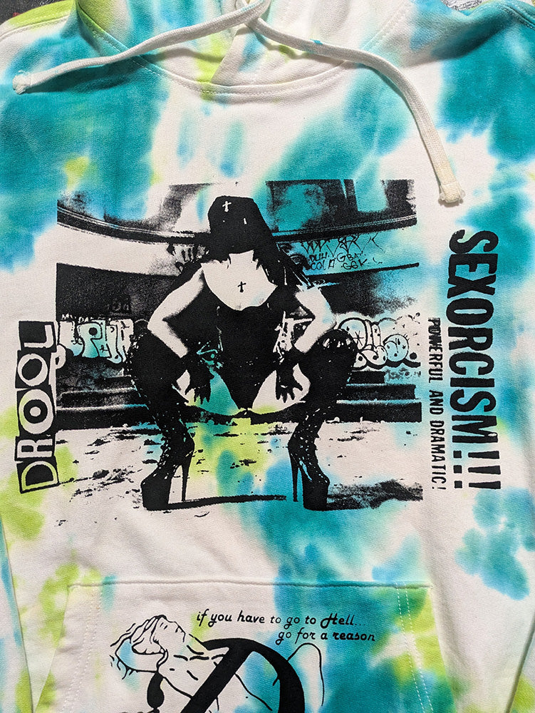 FOMO Collection - Collage AE Rubber Nun In Pittsburgh / Devil In Miss Jones Hoodie - L - 12224