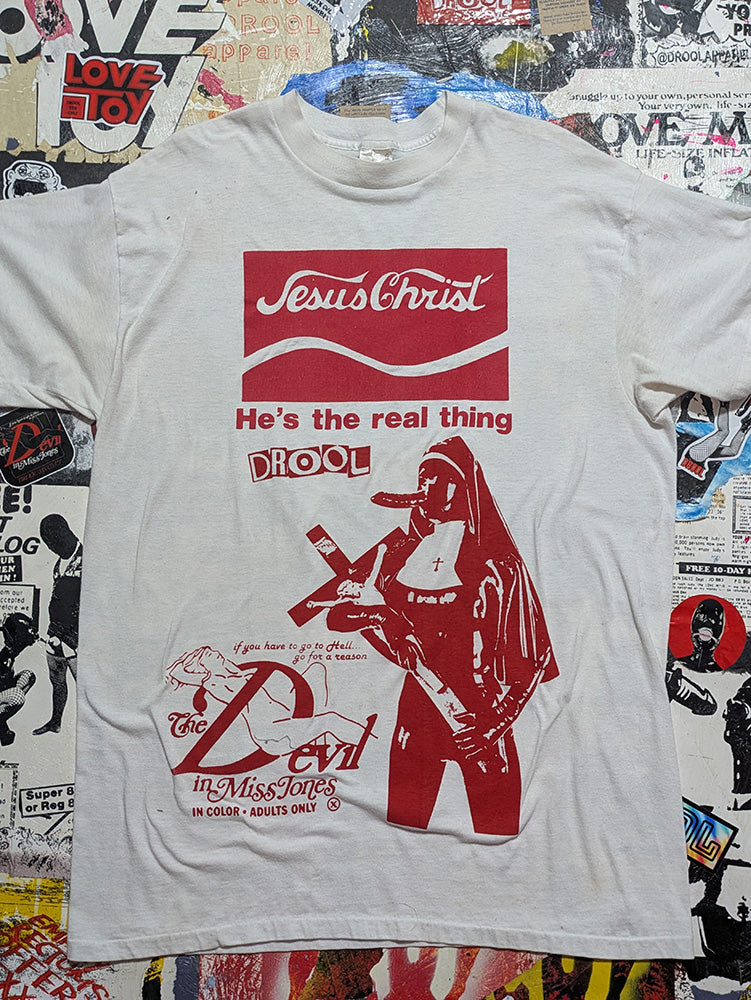 FOMO Collection - Collage Vintage Jesus Christ Made In USA Magdalene / Devil In Miss Jones T-Shirt - 3XL - 12230