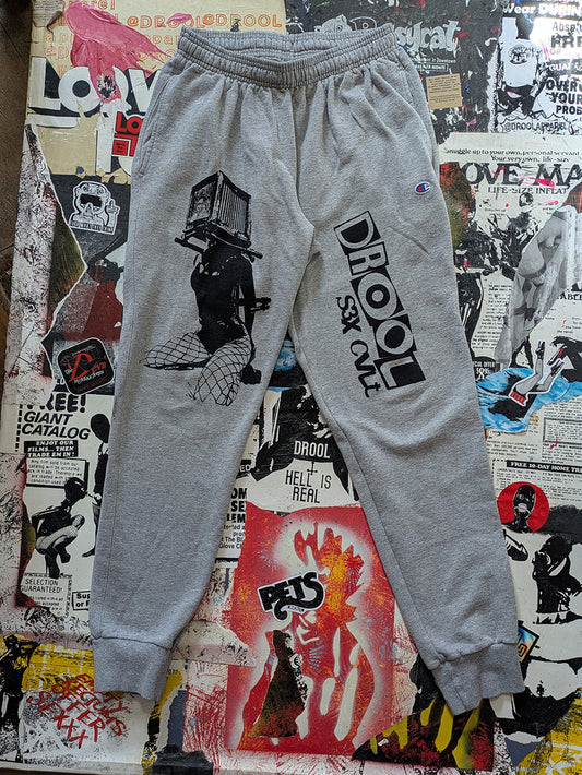 FOMO Collection - Champion Box Head Joggers - M(Waist = 28", Length = 39", Inseam = 30") - 12315