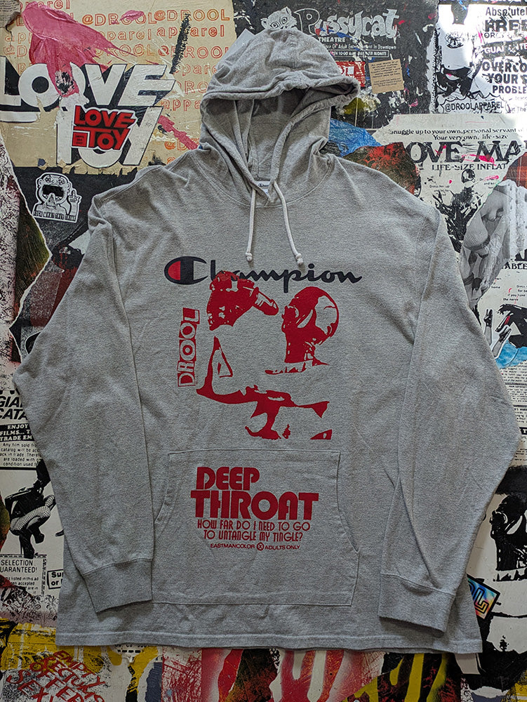 FOMO Collection - Collage Champion Hungry / Deep Throat Lightweight Hoodie - 2XL - 12317
