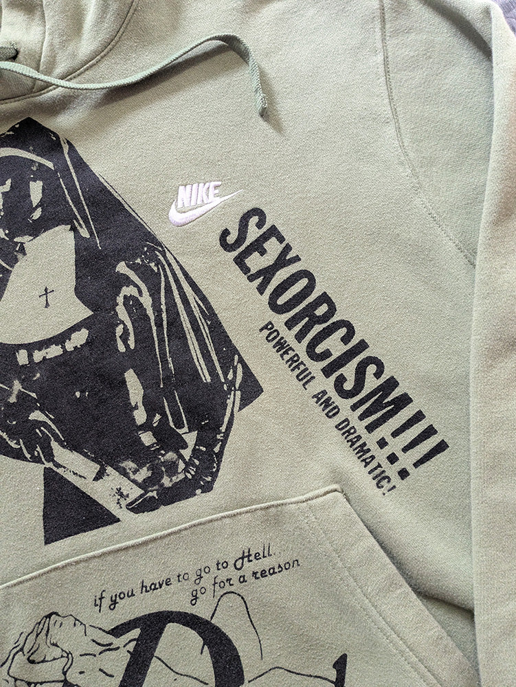 FOMO Collection - Collage Nike Magdalene / Devil In Miss Jones Hoodie - L - 12318
